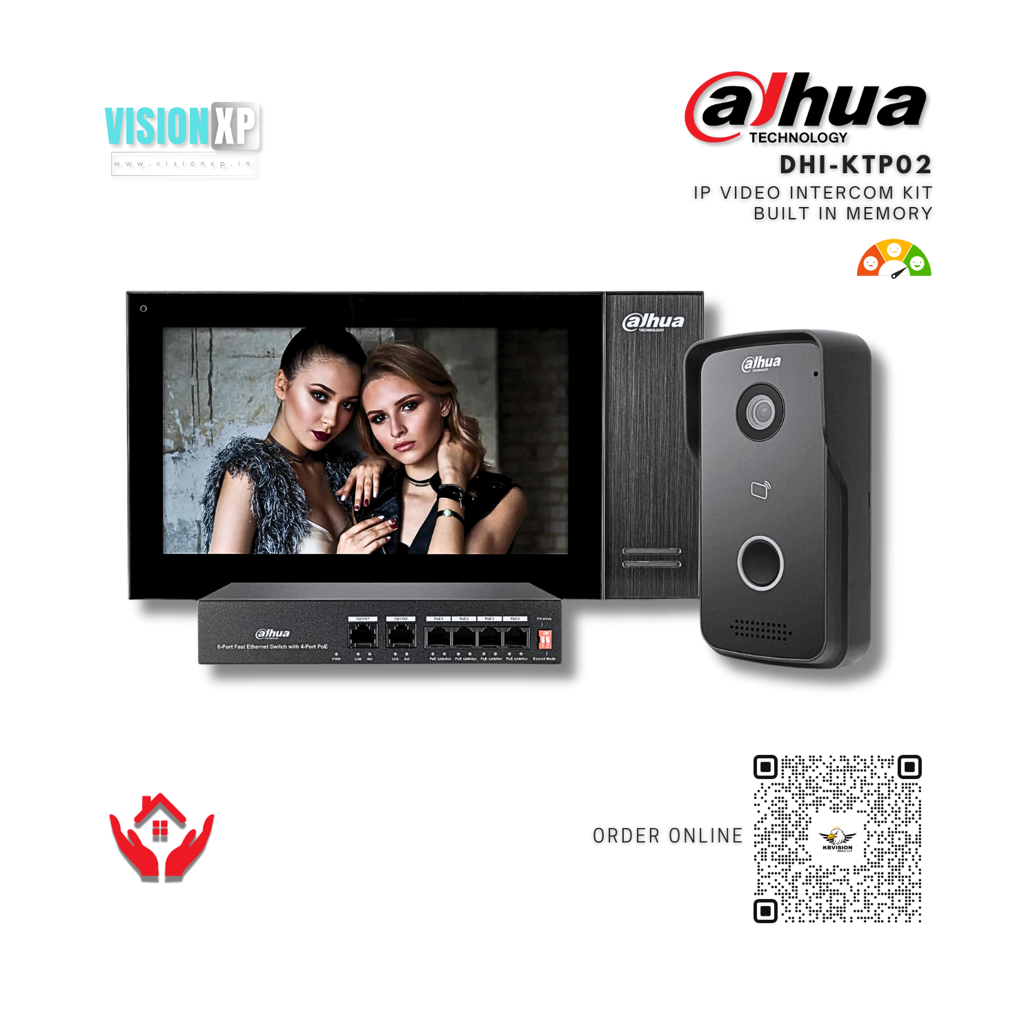 Dahua DHI-KTP02 IP Video Intercom KIT Dahua DHI-KTP02 IP Video Intercom KIT